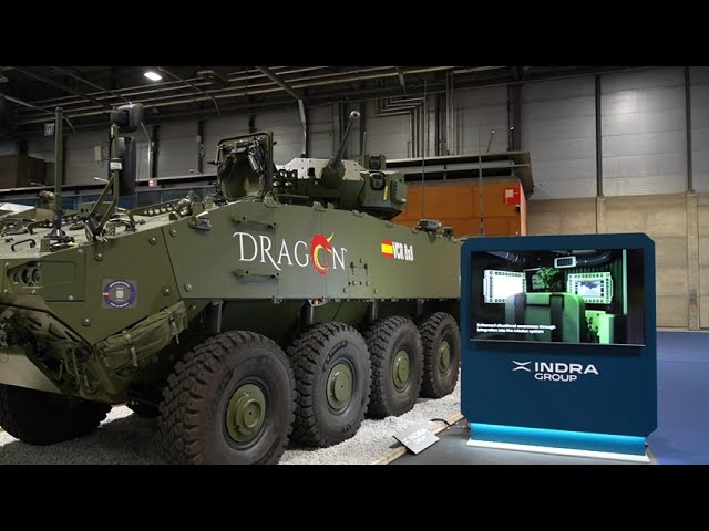 Según la empresa Indra, el vehículo 8×8 Dragón establece el estándar para la próxima generación de vehículos de combate.