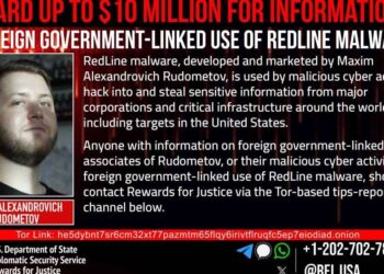 EE.UU. ofrece 10 millones de dólares por información sobre Redline.