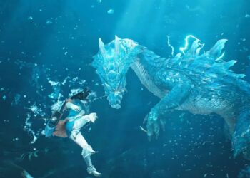 «La actualización gratuita de Monster Hunter Wilds llega con el Lagiacrus, combate acuático y sorpresas.»