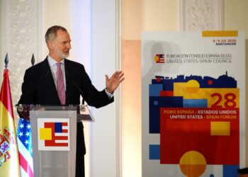 «El rey Felipe VI destaca la relación histórica entre España y EE UU, tras la controversia entre Sánchez y Trump sobre gasto en Defensa.»